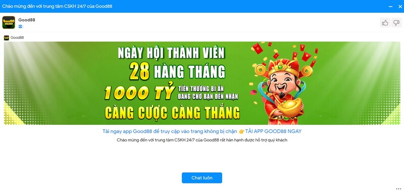 Các trường hợp cần liên lạc với nhà cái